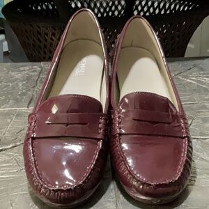 Michael Kors BURGUNDY Flats with Patent Leather Finish